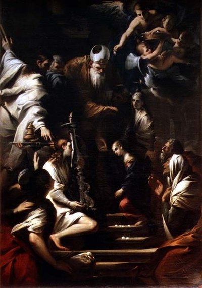 聖母マリアの提示 1640年代前半 作： Pietro Testa