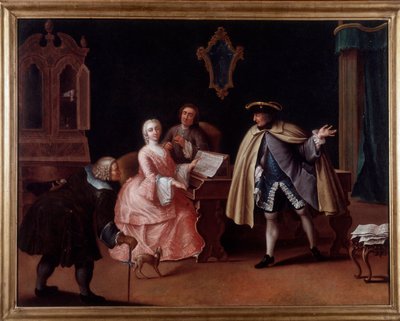 音楽の授業（絵画 作： Pietro (after) Longhi