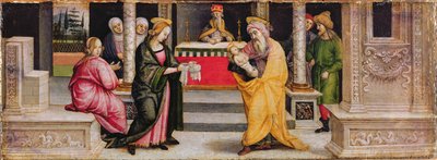 神殿の奉献》1510年頃（テンペラ、パネル） 作： Pietro (follower of) Perugino