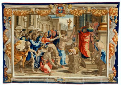 ライストラの犠牲を描いた17世紀のタペストリー 作： Pietro 1579 1669 Fevère