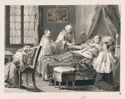 七つの秘跡からの極度の塗油 作： Pietro Antonio Novelli