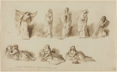 ハミルトン夫人の態度 作： Pietro Antonio Novelli