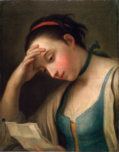 18世紀の女性の肖像画 作： Pietro Antonio Rotari