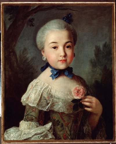 伯爵夫人Varvara Sheremetyevaの肖像、1760 作： Pietro Antonio Rotari
