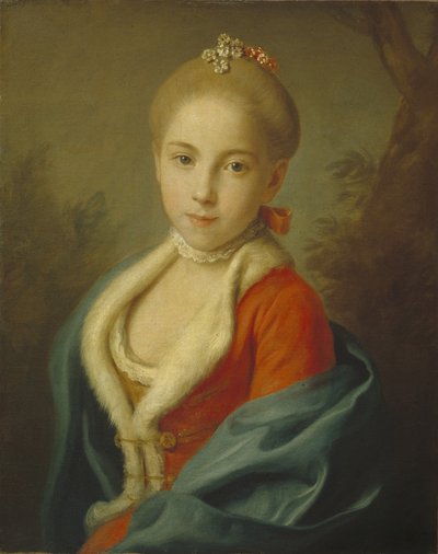 ホルスタインベックのキャサリン姫の肖像1750-1811、1760-1762 作： Pietro Antonio Rotari