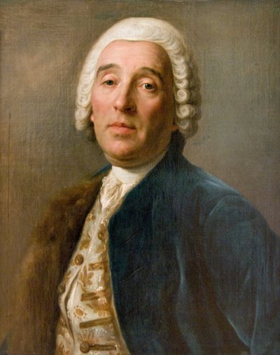 建築家バルトロメオフランチェスコラストレッリの肖像、18世紀 作： Pietro Antonio Rotari