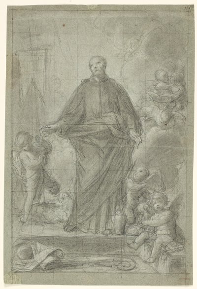 プッチに囲まれたティエネの聖カジェタン (?) 作： Pietro Antonio de Pietri