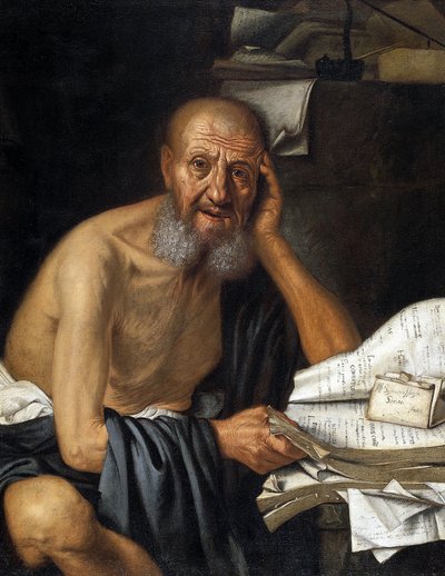 ベロッティ、ピエトロ（1625-1700）の「ソクラテス 作： Pietro Bellotti