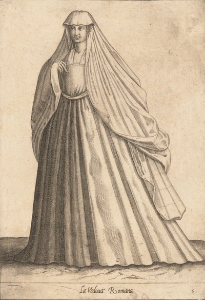 ローマの未亡人」1580年頃 作： Pietro Bertelli.