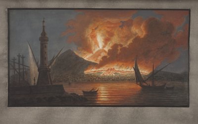 カンピフレグレイのプレートVI：ウィリアムハミルトンによる2つのシチリアの火山の観測、1776年（紙、WC） 作： Pietro Fabris