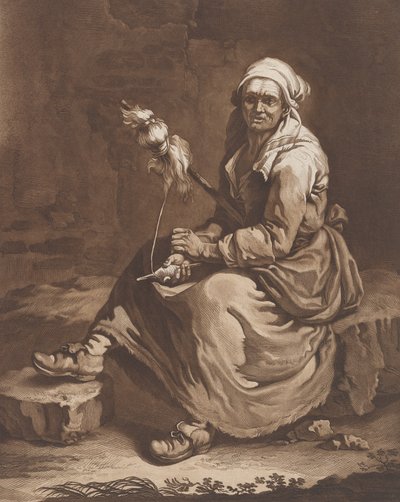 古い働く女性、カリフォルニア州。 1757-1804。 作： Pietro Jacopo Palmieri