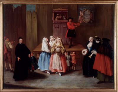 ベネチアの人形劇（絵画 作： Pietro Longhi