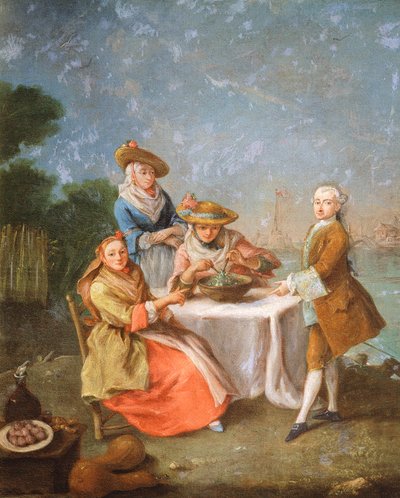 河口の庭園にて 作： Pietro Longhi