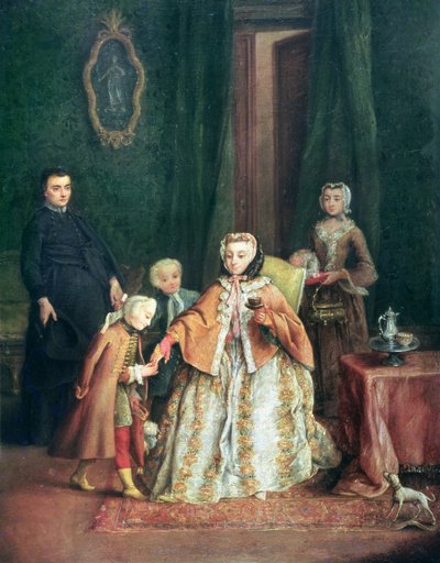 手をキス 作： Pietro Longhi