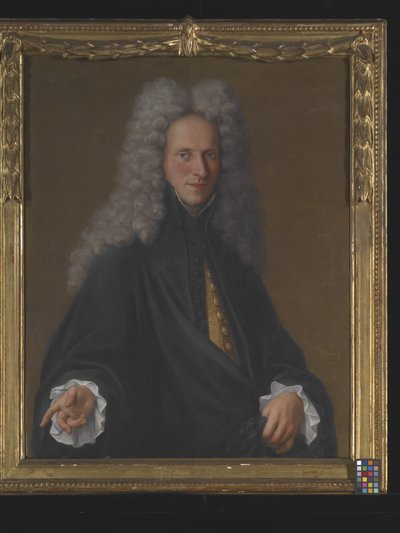 未知の貴族の肖像（キャンバスに油彩） 作： Pietro Longhi