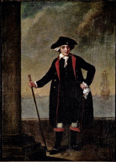 イタリア人船長ピエロ・リナルディの肖像（Piero Rinaldi） ピエトロ・ロンギ（1702-1785）による絵画 1781年頃 薄手 51x38 cm ヴェネツィア、カ