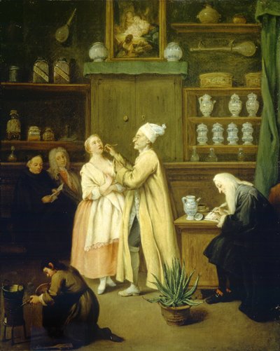薬剤師、1752年頃（キャンバスに油彩） 作： Pietro Longhi