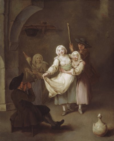 ダンス、c。 1750年。 作： Pietro Longhi