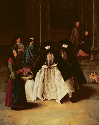 The Perfume Seller」（油彩・キャンバス）（alo 166068参照 作： Pietro Longhi
