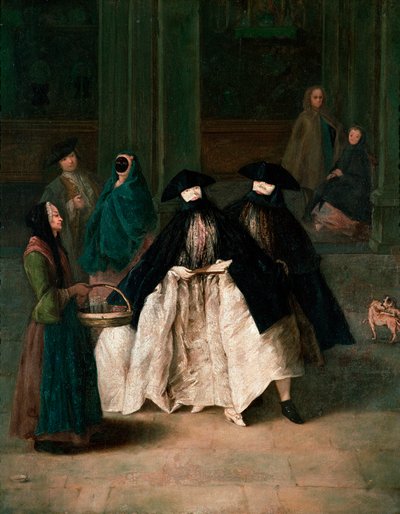 香水ベンダー、1756年頃（キャンバスに油彩） 作： Pietro Longhi