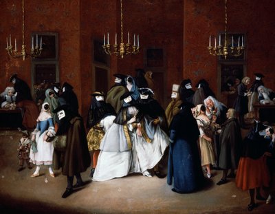 ヴェネツィアのリゾット」1750年頃（油彩・キャンバス 作： Pietro Longhi