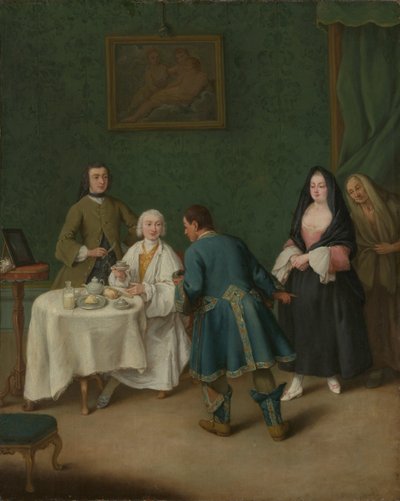 誘惑、1746年。 作： Pietro Longhi