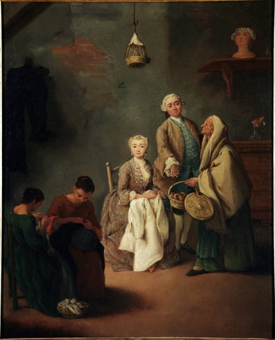 仕事の流儀 絵画 ピエトロ・ロンギ（1702-1785） 1752 Dim 62x50 cm ヴェネツィア、カ