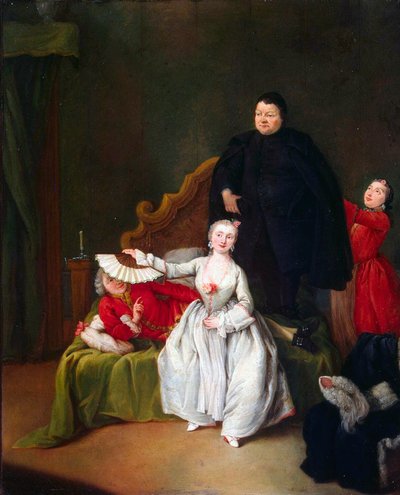 演劇シーン」、1752年。 作： Pietro Longhi