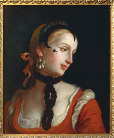 ヴェネツィアピエトロ・ロンギ著「美点を持つ女 作： Pietro Longhi