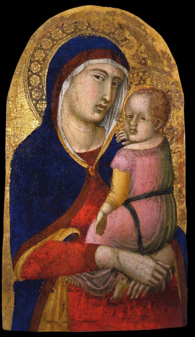 マドンナと子供、1340年頃 作： Pietro Lorenzetti