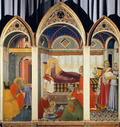 ピエトロ・ロレンツェッティ作「聖母の降誕」（約1280年～1348年） 作： Pietro Lorenzetti