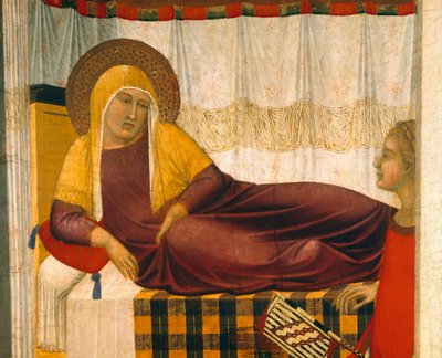 ピエトロ・ロレンツェッティ（1280年頃～1348年頃）による聖母降誕のトリプティク、木にテンペラ 作： Pietro Lorenzetti