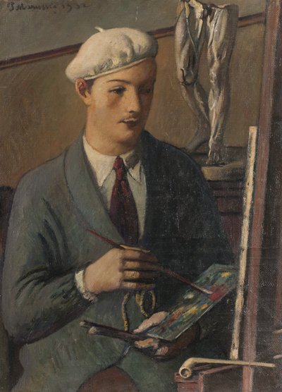 若い画家の肖像、1932 作： Pietro Marussig