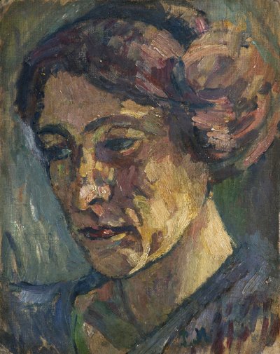 妻の肖像、1929 作： Pietro Marussig