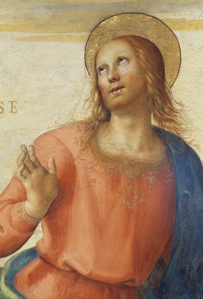 1496-1500年、ペルージーノ（1450年頃-1523年）作、イタリア、ウンブリア州ペルージャのプリーツ宮殿、コッレジオ・デル・カンビオ（変化の大学）の謁見の間のフレスコ画 作： Pietro Perugino