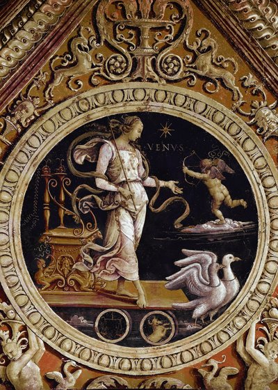 ヴィーナスのアレゴリー的表現（フレスコ画 作： Pietro Perugino