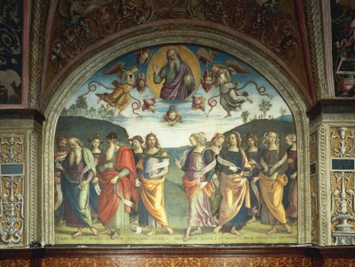 預言者とシビレを持つ聖父 作： Pietro Perugino