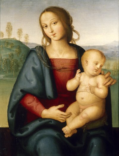 マドンナと子供、1520年頃 作： Pietro Perugino