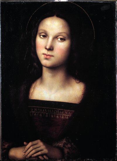 マグダラの聖マリアの肖像 - 絵画、1500年頃 作： Pietro Perugino