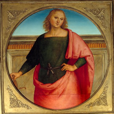 ピエトロ・ヴァヌッチ・ディット・イル・ペルジーノ（Le Perugin）の聖パウロの絵 作： Pietro Perugino