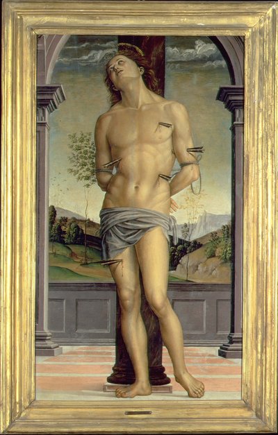 聖セバスチャン 作： Pietro Perugino