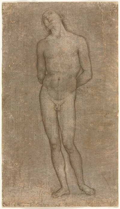 聖セバスチャン、c。 1493。 作： Pietro Perugino