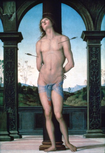 セントセバスチャン、c1470-1523 作： Pietro Perugino