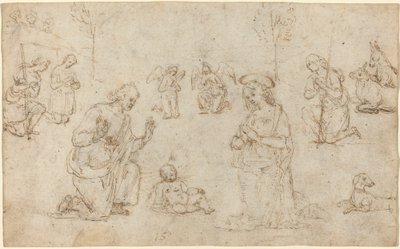 羊飼いの礼拝 作： Pietro Perugino