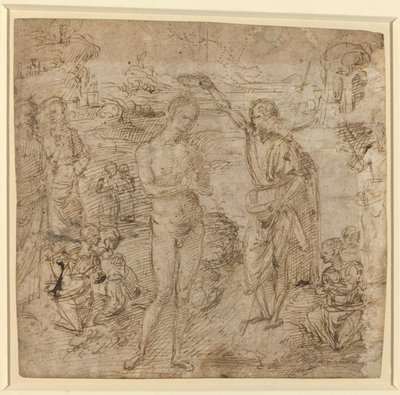 キリストのバプテスマ 作： Pietro Perugino