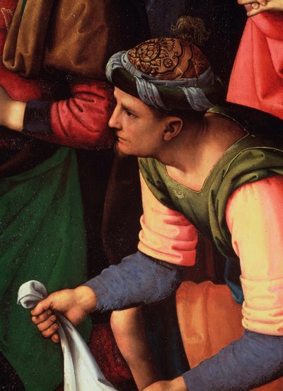 キリストの死についての退位または嘆き。詳細 - 絵画 作： Pietro Perugino