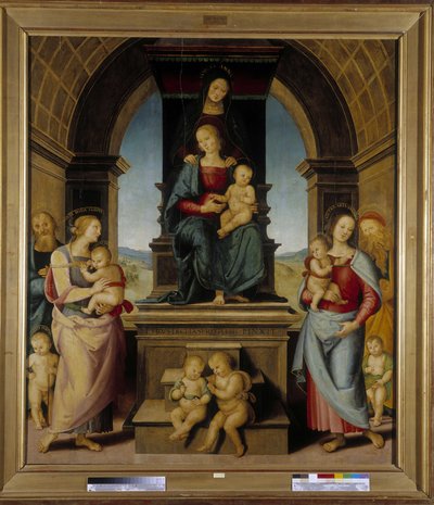 聖アンナの家族 作： Pietro Perugino
