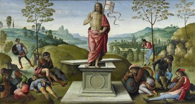 復活、1496-1500 作： Pietro Perugino