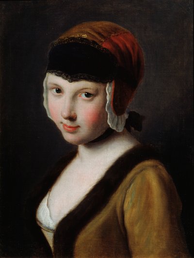 「黒い仮面の少女」、18世紀半ば 作： Pietro Antonio Rotari