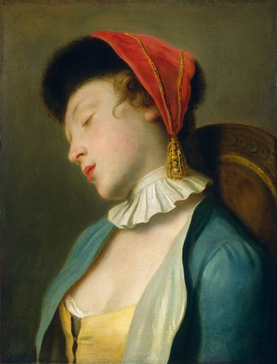 眠る少女、17601762。 作： Pietro Antonio Rotari